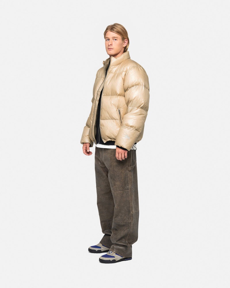 Stüssy Down Puffer Parachute Ripstop Jacka Bruna | Sverige 897FTHLAY