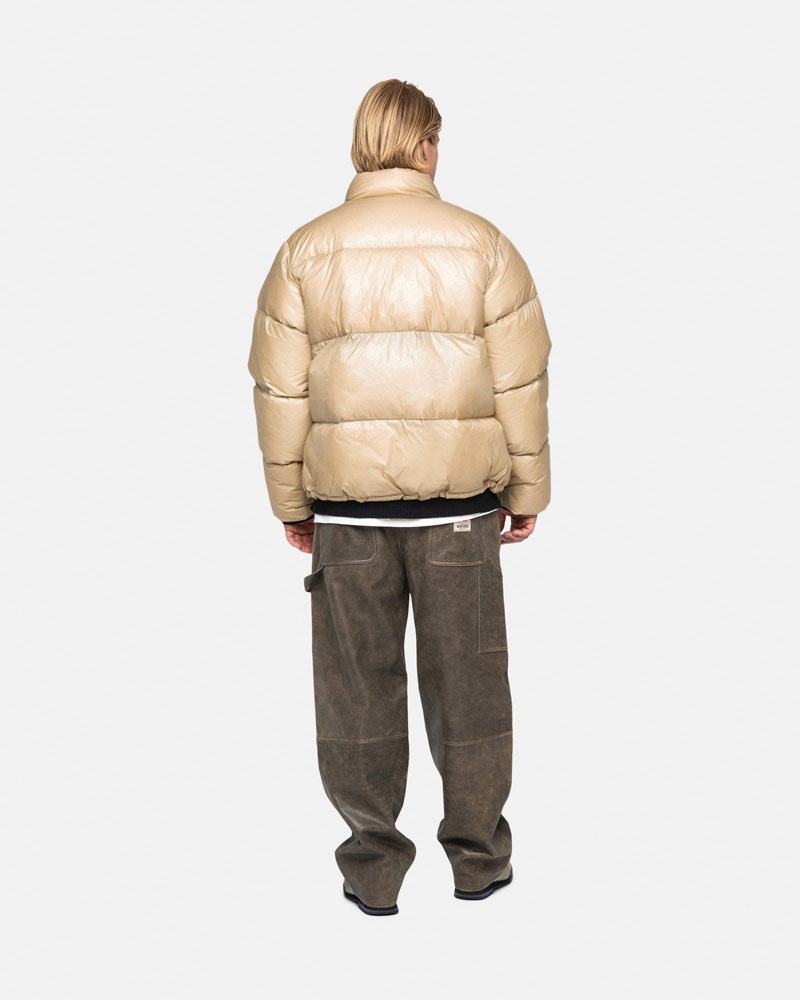 Stüssy Down Puffer Parachute Ripstop Jacka Bruna | Sverige 897FTHLAY