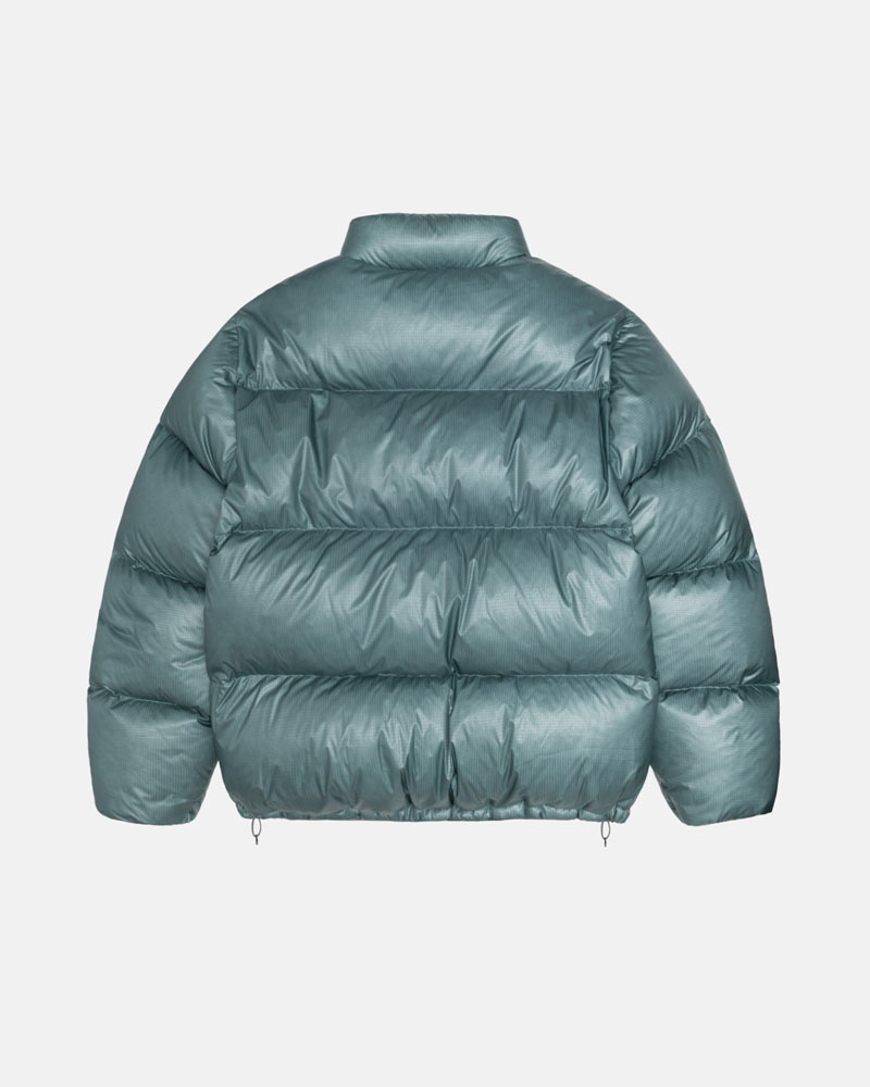 Stüssy Down Puffer Parachute Ripstop Jacka Blå | Sverige 530TFUOAL