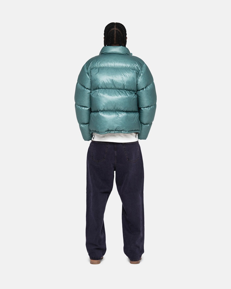 Stüssy Down Puffer Parachute Ripstop Jacka Blå | Sverige 530TFUOAL