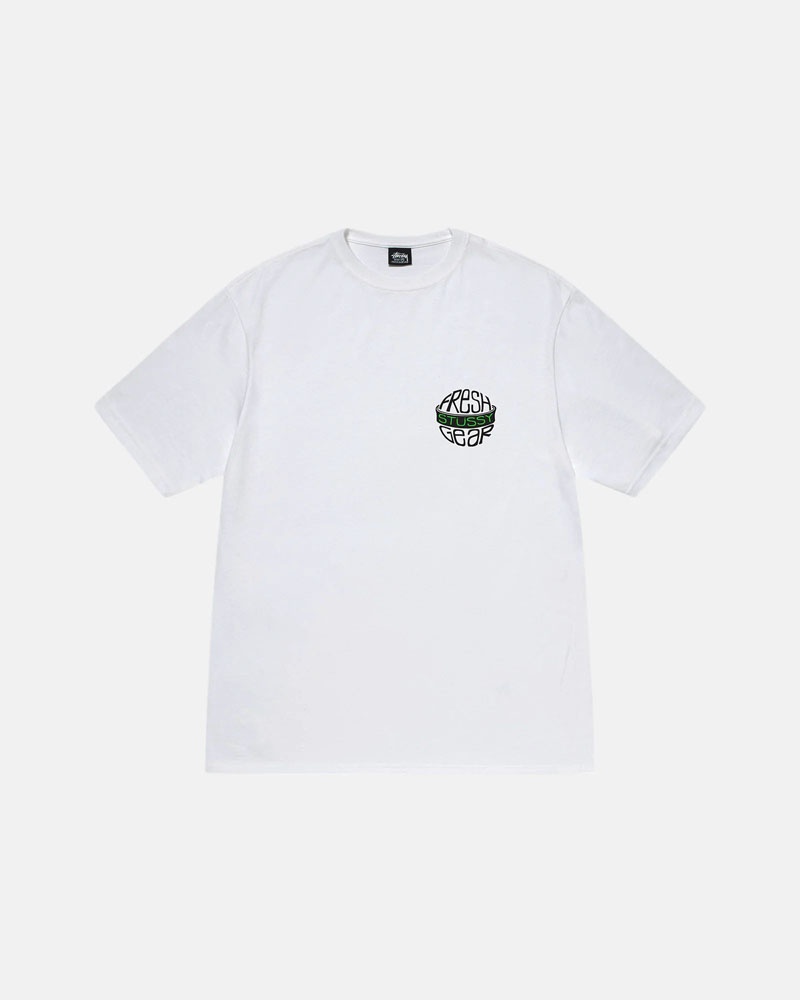 Stüssy Fresh Gear T-shirt Vita | Sverige 340QZUTDR