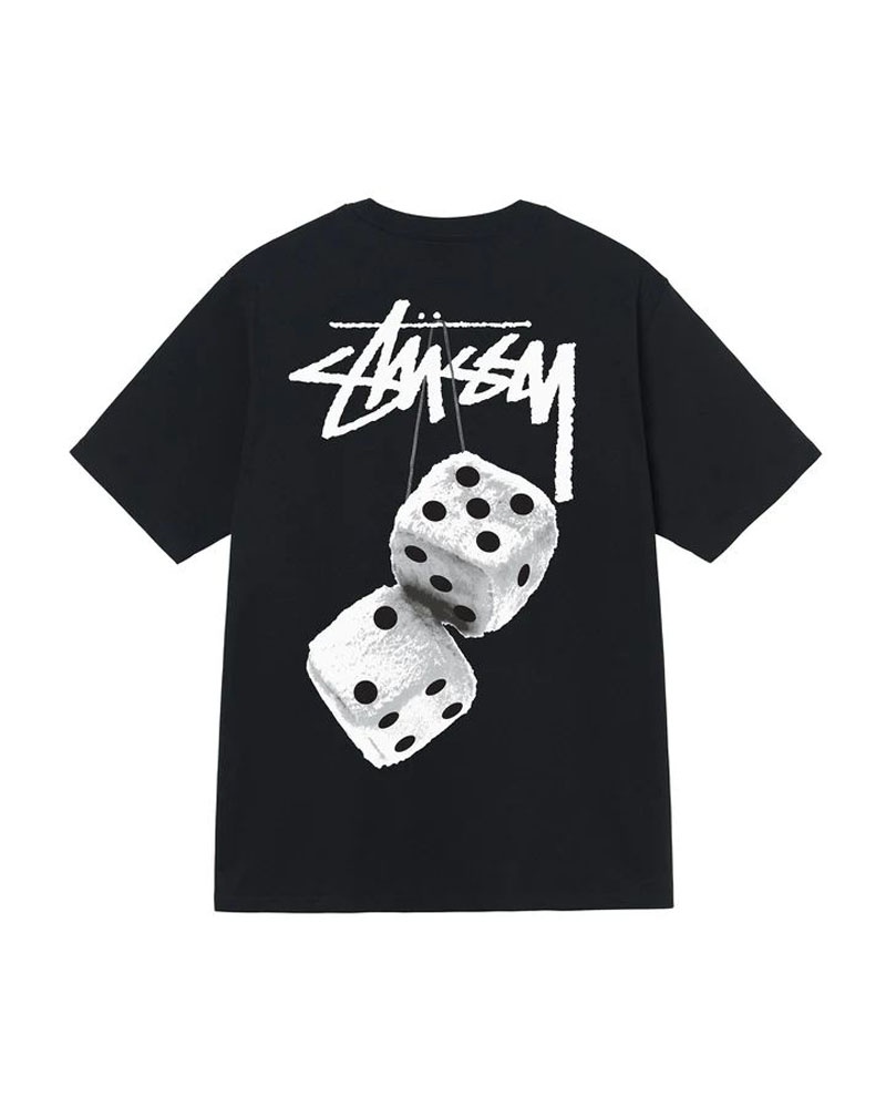 Stüssy Fuzzy Dice T-shirt Svarta | Sverige 591FTGILS