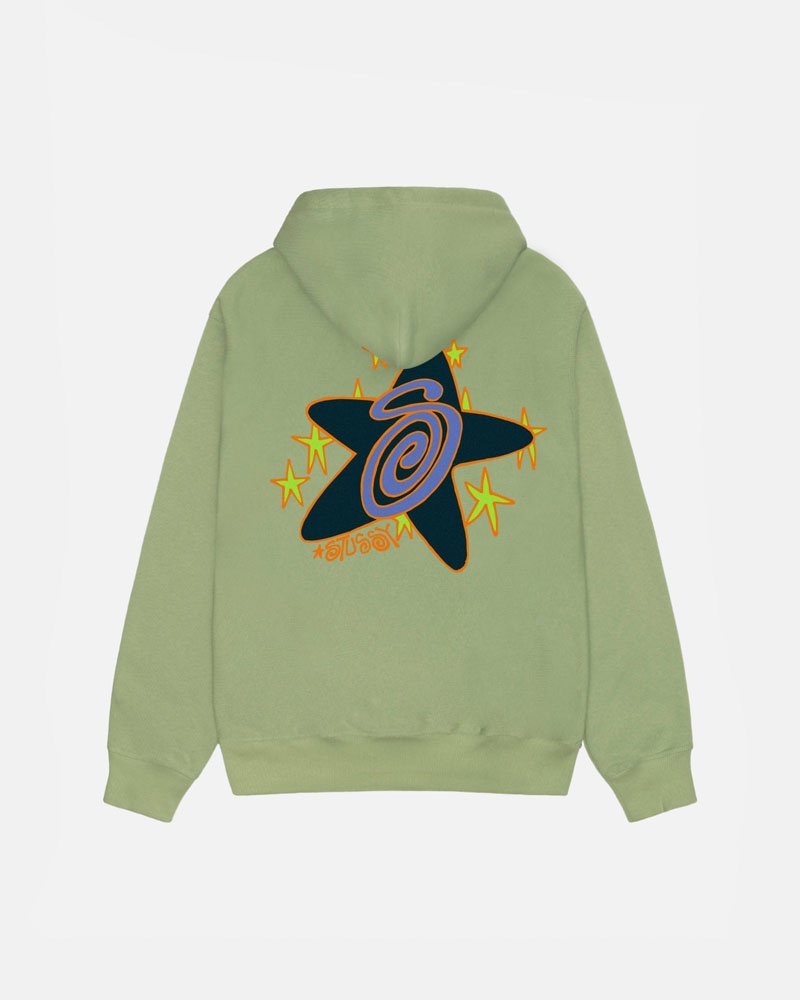 Stüssy Galaxy Hoodie Gröna | Sverige 875TPQWIB