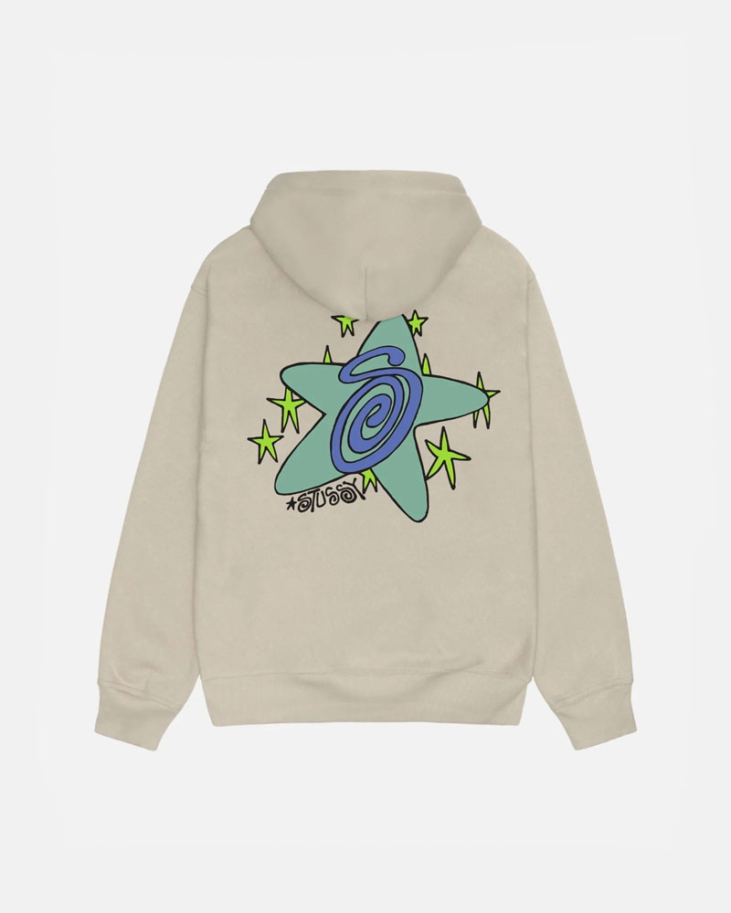 Stüssy Galaxy Hoodie Khaki | Sverige 810MIYNVR