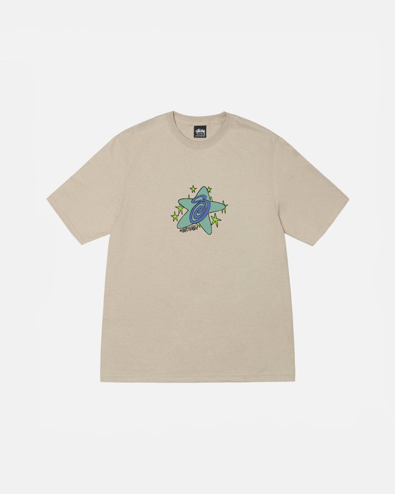 Stüssy Galaxy T-shirt Khaki | Sverige 234XLBNSO