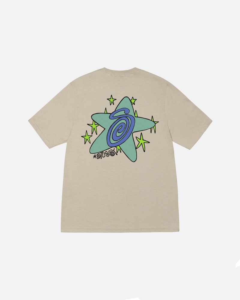 Stüssy Galaxy T-shirt Khaki | Sverige 234XLBNSO