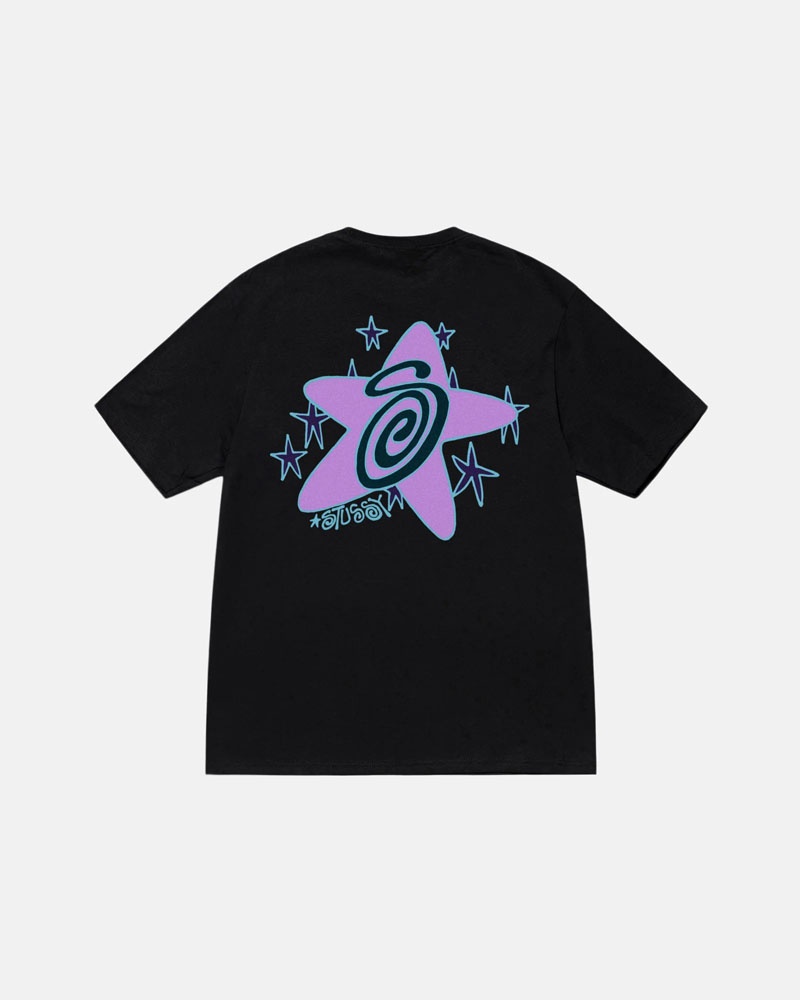 Stüssy Galaxy T-shirt Svarta | Sverige 935KOEVXD