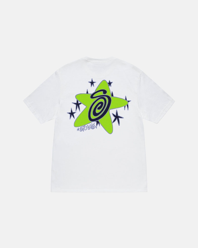 Stüssy Galaxy T-shirt Vita | Sverige 637XILTKR