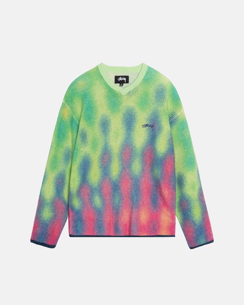 Stüssy Gradient Dot Brushed Tröja Olika Färger | Sverige 427DZVFXN