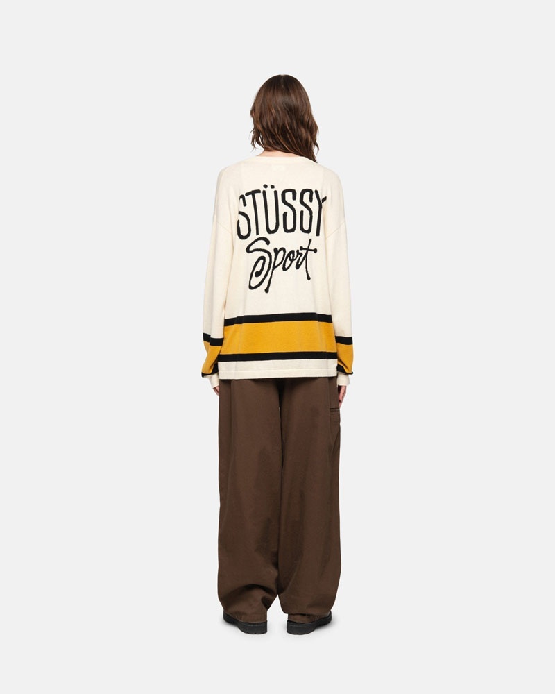 Stüssy Hockey Tröja Beige | Sverige 296NUCGPQ