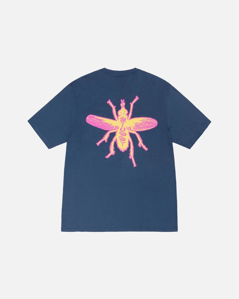 Stüssy Housefly T-shirt Blå | Sverige 450DHASLY