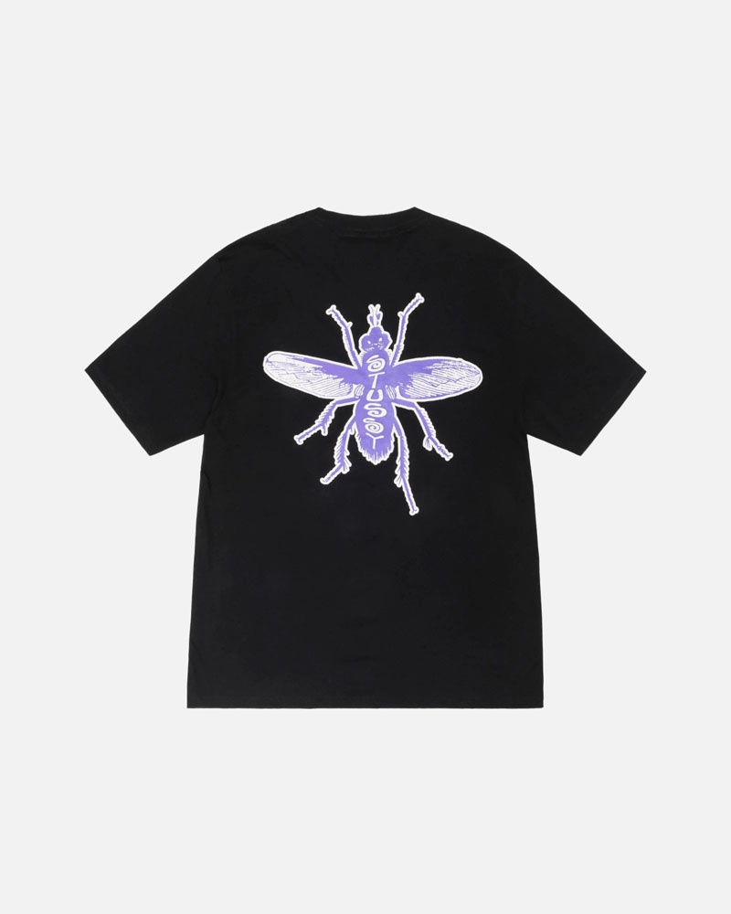 Stüssy Housefly T-shirt Svarta | Sverige 403XJMIVD