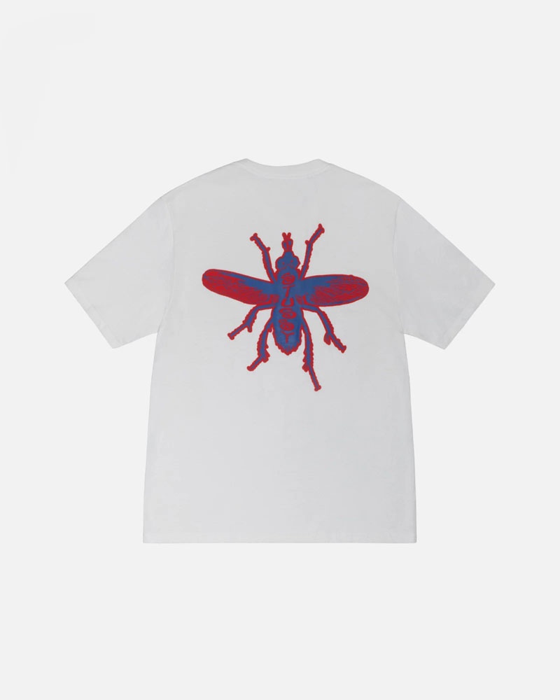 Stüssy Housefly T-shirt Vita | Sverige 835NUKTFQ