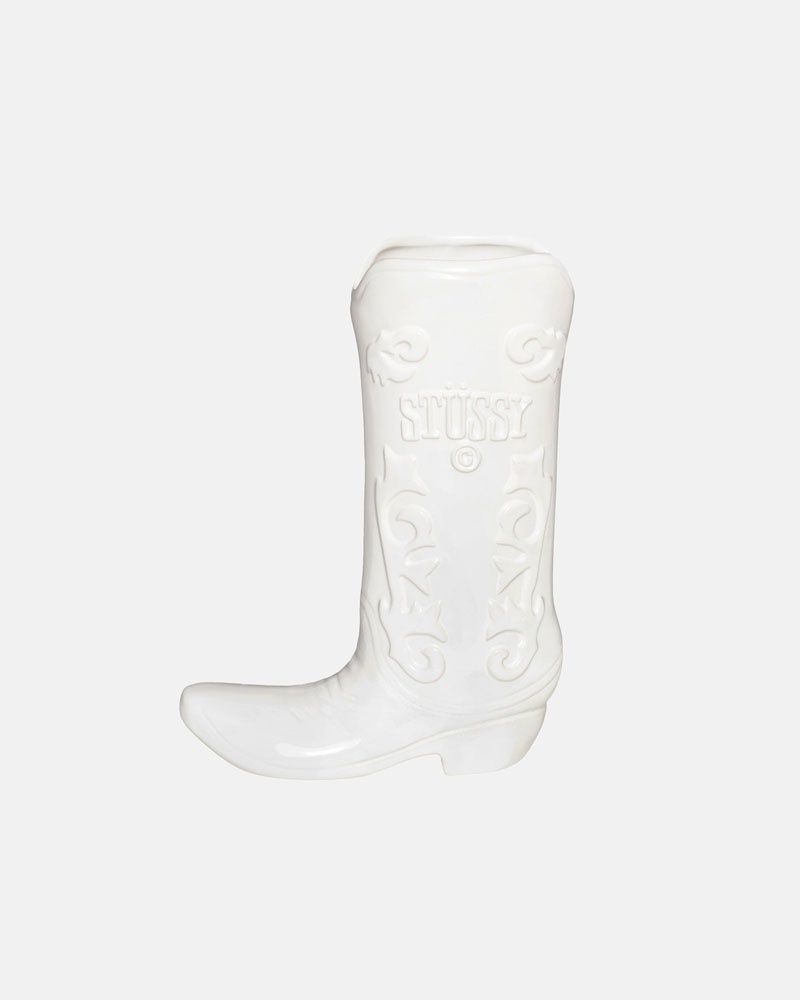 Stüssy Keramisk Boot Vase Andra Tillbehör Vita | Sverige 024YUSMXB