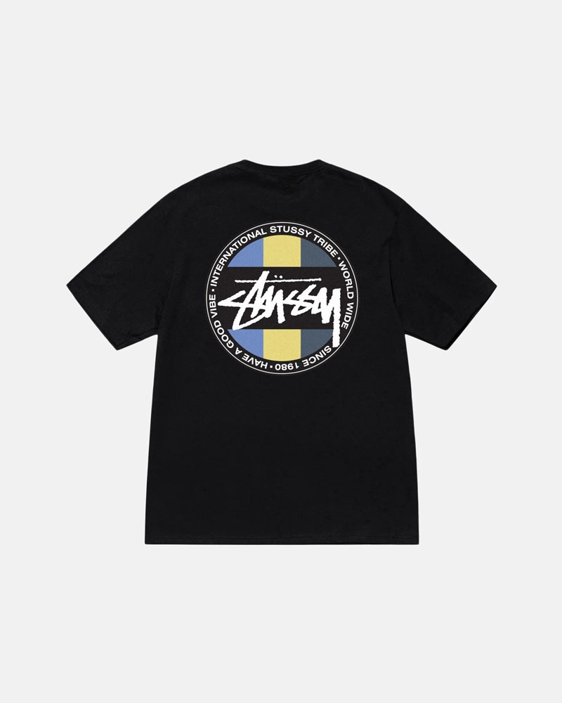 Stüssy Klassiska Dot T-shirt Svarta | Sverige 712SCZQYW