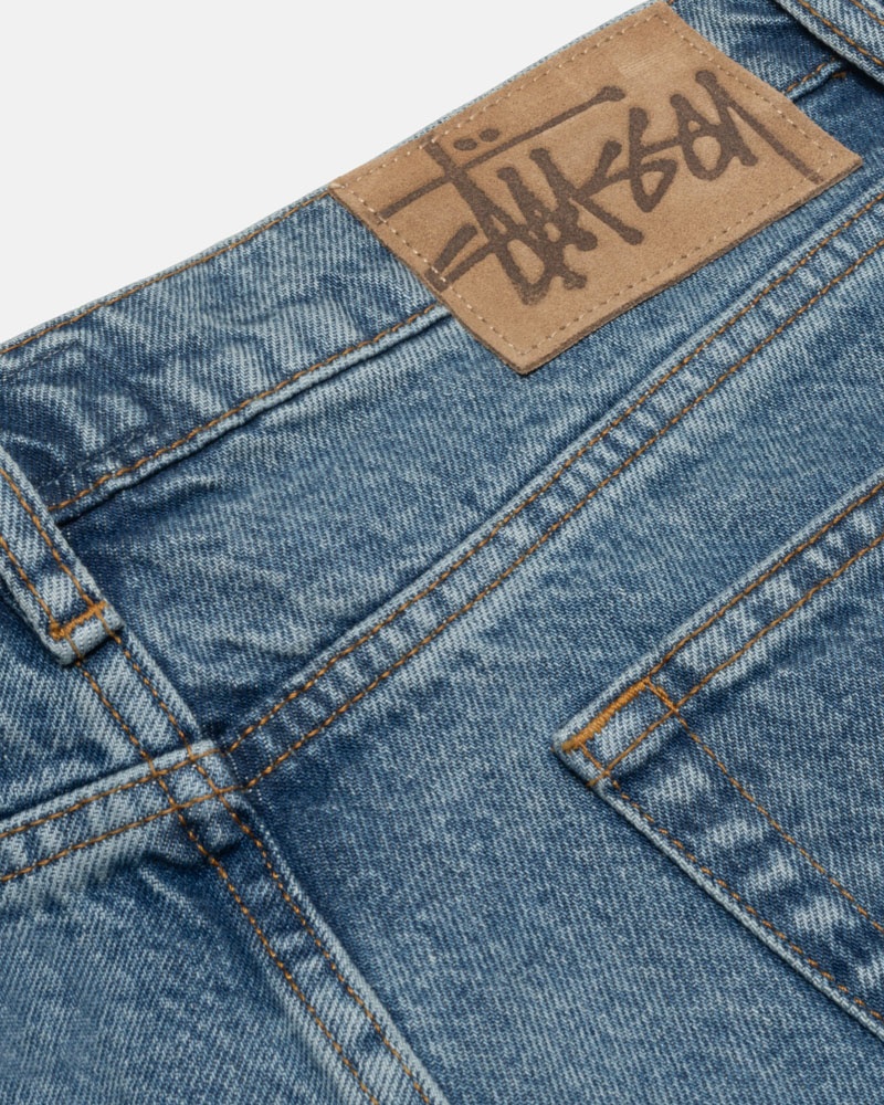 Stüssy Klassiska Jean Denim Jeans Blå | Sverige 754WMEBLZ