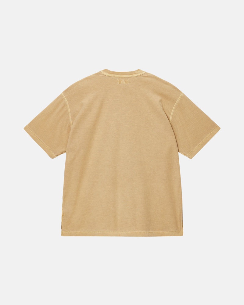 Stüssy Lazy T-shirt Guld | Sverige 527TDLAPO