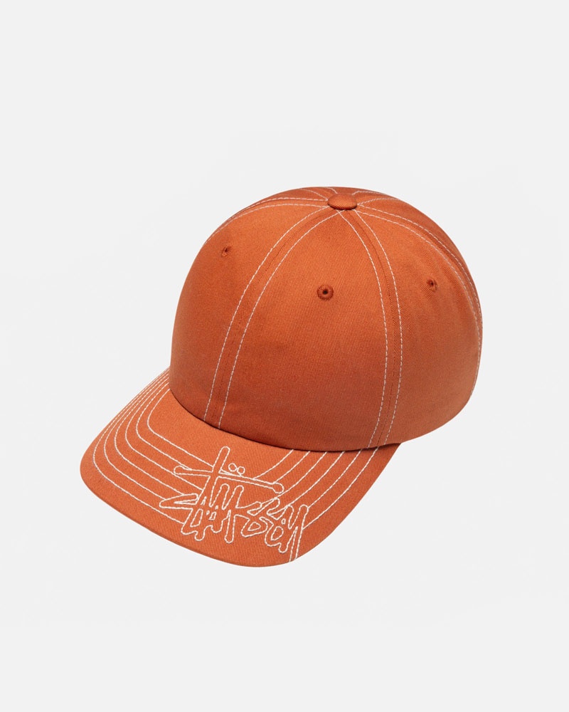 Stüssy Low Pro Basic Stitch Strapback Kepsar Orange | Sverige 713SWIYJG