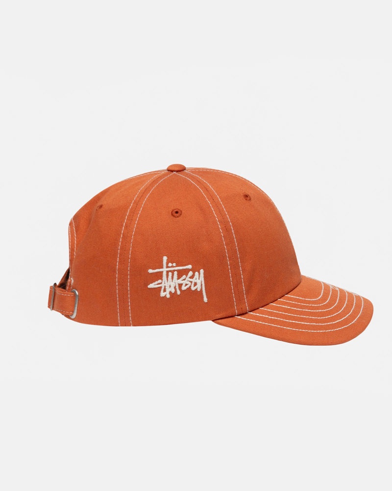 Stüssy Low Pro Basic Stitch Strapback Kepsar Orange | Sverige 713SWIYJG