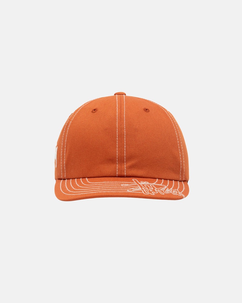 Stüssy Low Pro Basic Stitch Strapback Kepsar Orange | Sverige 713SWIYJG