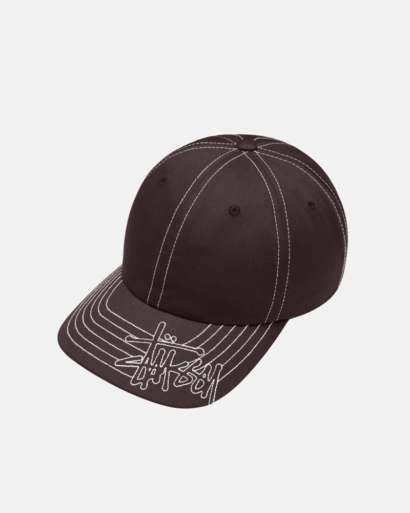 Stüssy Low Pro Basic Stitch Strapback Kepsar Bruna | Sverige 597JXIQCG