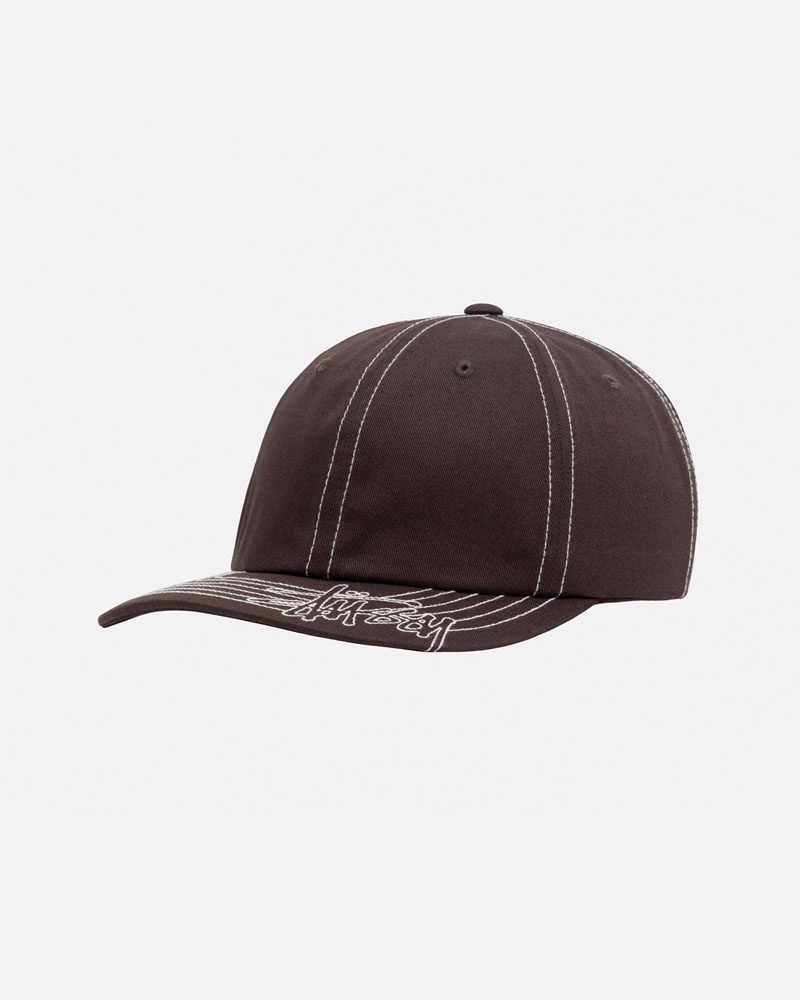 Stüssy Low Pro Basic Stitch Strapback Kepsar Bruna | Sverige 597JXIQCG