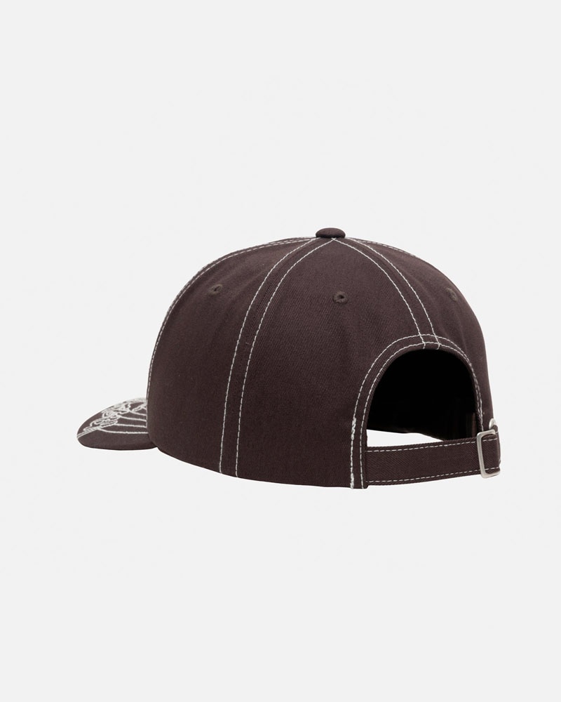 Stüssy Low Pro Basic Stitch Strapback Kepsar Bruna | Sverige 597JXIQCG