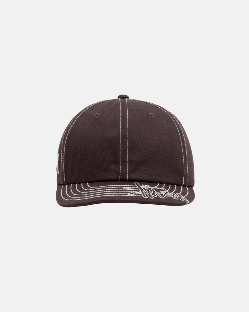 Stüssy Low Pro Basic Stitch Strapback Kepsar Bruna | Sverige 597JXIQCG