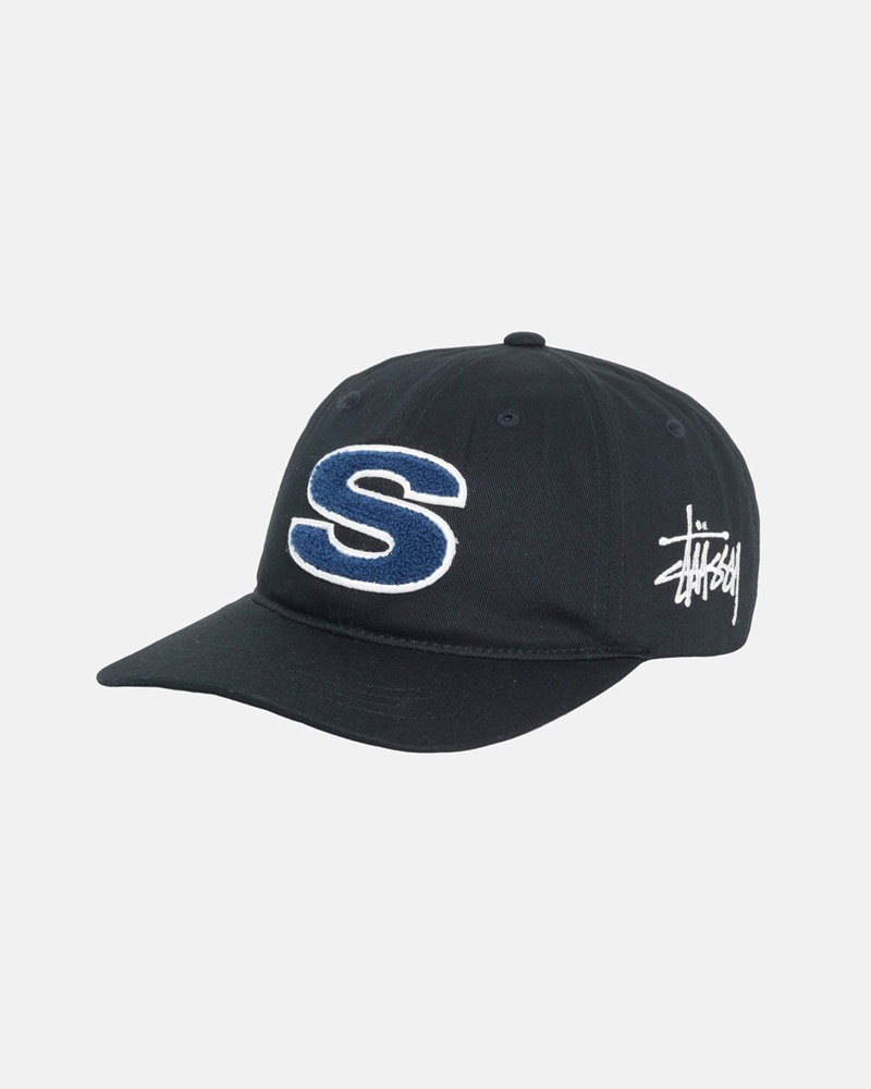 Stüssy Low Pro Chenille S Snapback Kepsar Svarta | Sverige 735VHXLIP