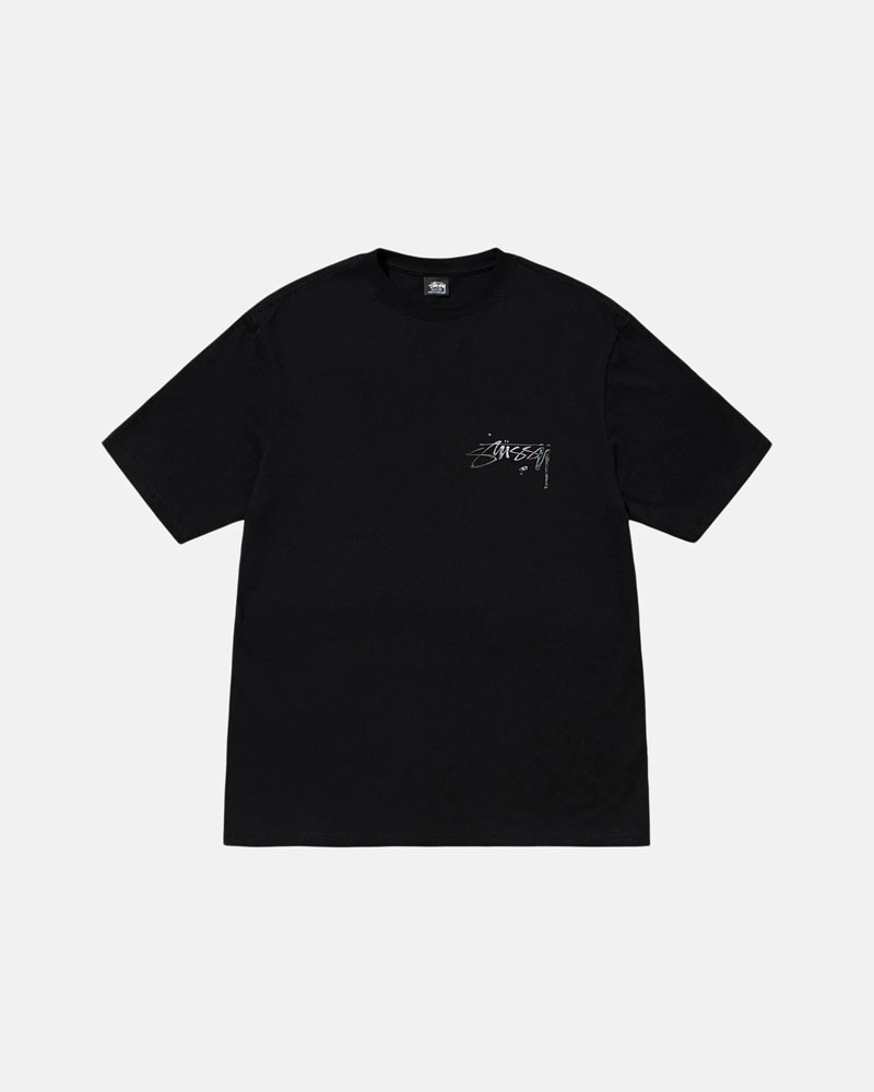 Stüssy Mercury T-shirt Svarta | Sverige 738YNPUMZ