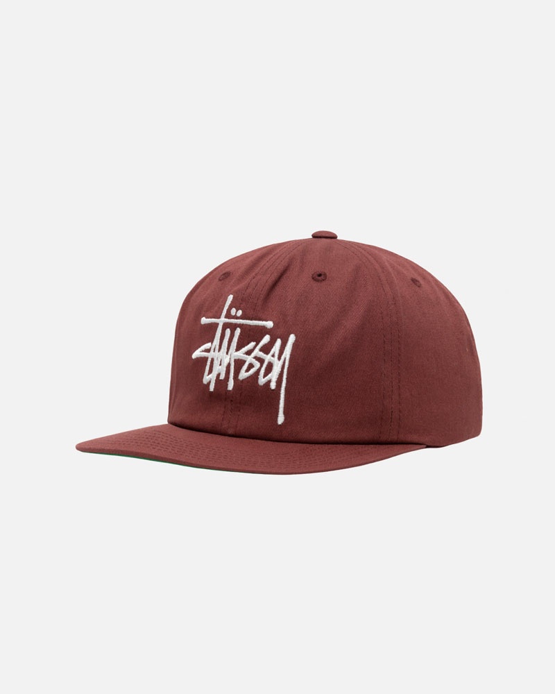 Stüssy Mid-Depth Basic Strapback Kepsar Bruna | Sverige 271GNPAHS