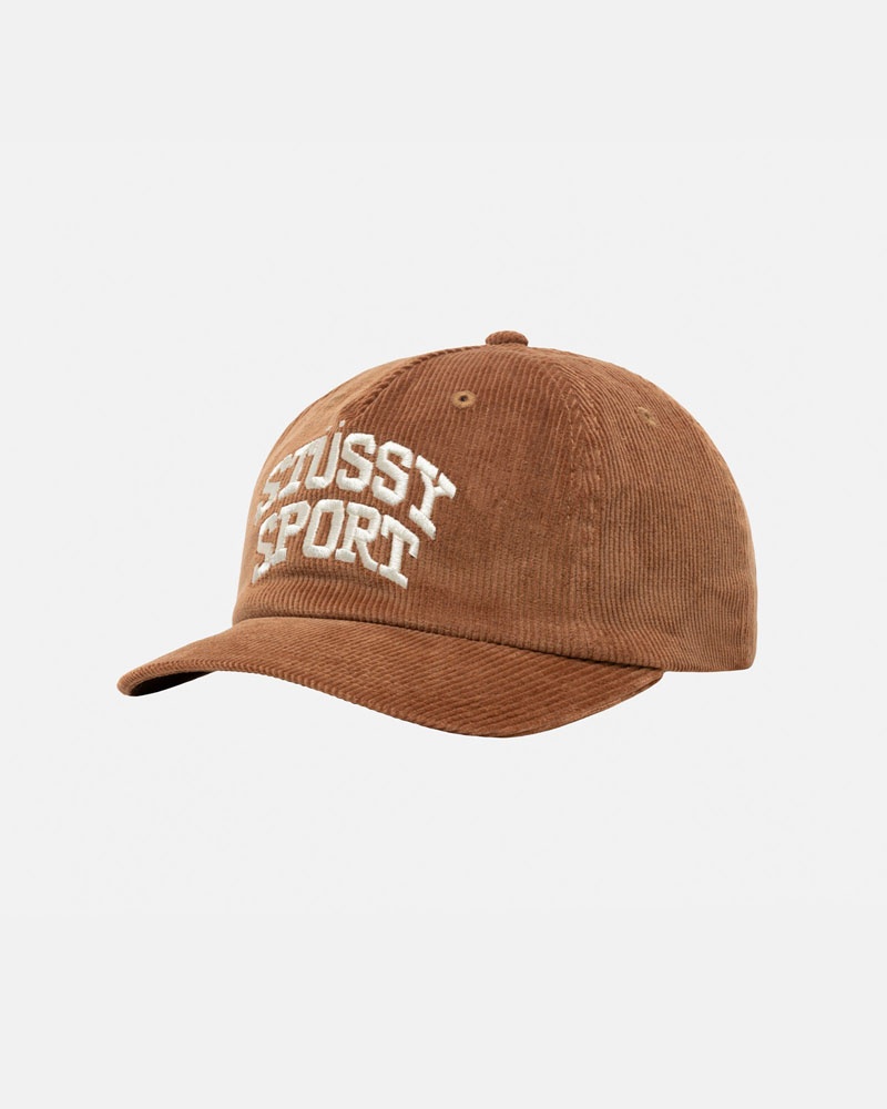 Stüssy Mid-Depth Sport Arch Strapback Kepsar Bruna | Sverige 875ZBHGQD