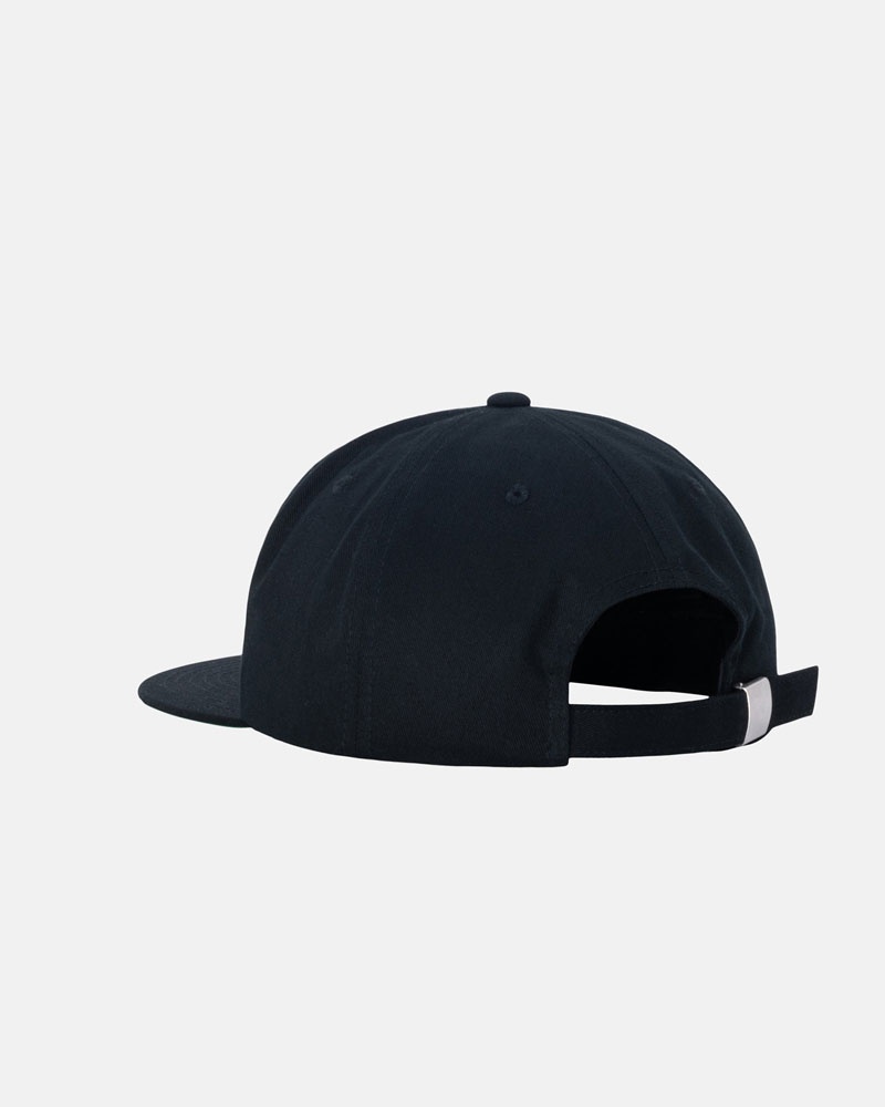 Stüssy Mid-Depth Stu Arch Strapback Kepsar Svarta | Sverige 632KTDROJ