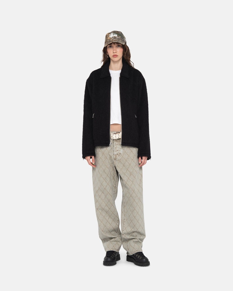 Stüssy Mohair Club Jacka Svarta | Sverige 346TKREJF