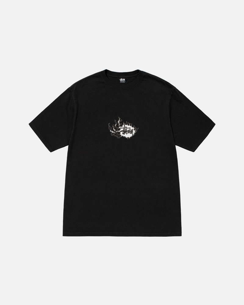 Stüssy Mosaic Dragon Pigment Dyed T-shirt Svarta | Sverige 684SNHLMF