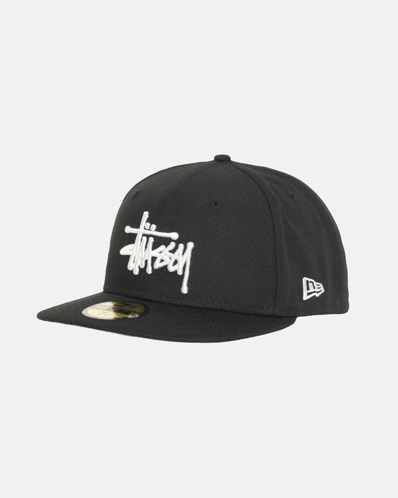 Stüssy New Era 59Fifty Authentic Kepsar Svarta | Sverige 315AJTONE