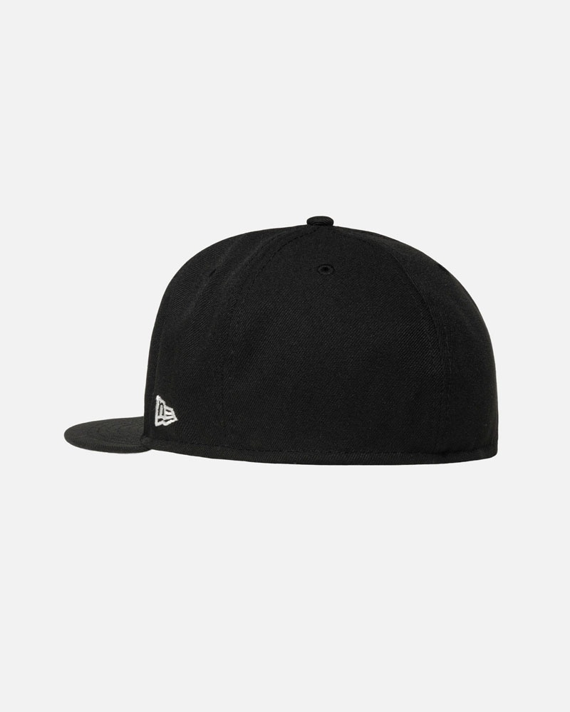 Stüssy New Era 59Fifty Curly S Kepsar Svarta | Sverige 892FSWTRK