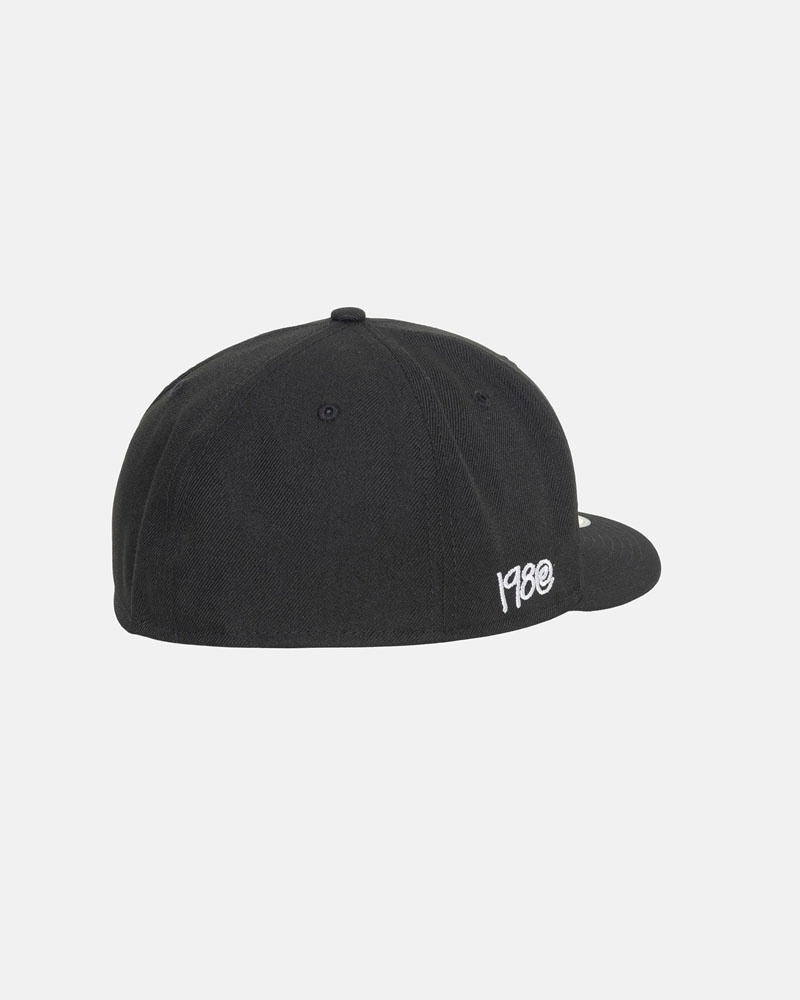 Stüssy New Era 59Fifty Curly S Kepsar Svarta | Sverige 892FSWTRK