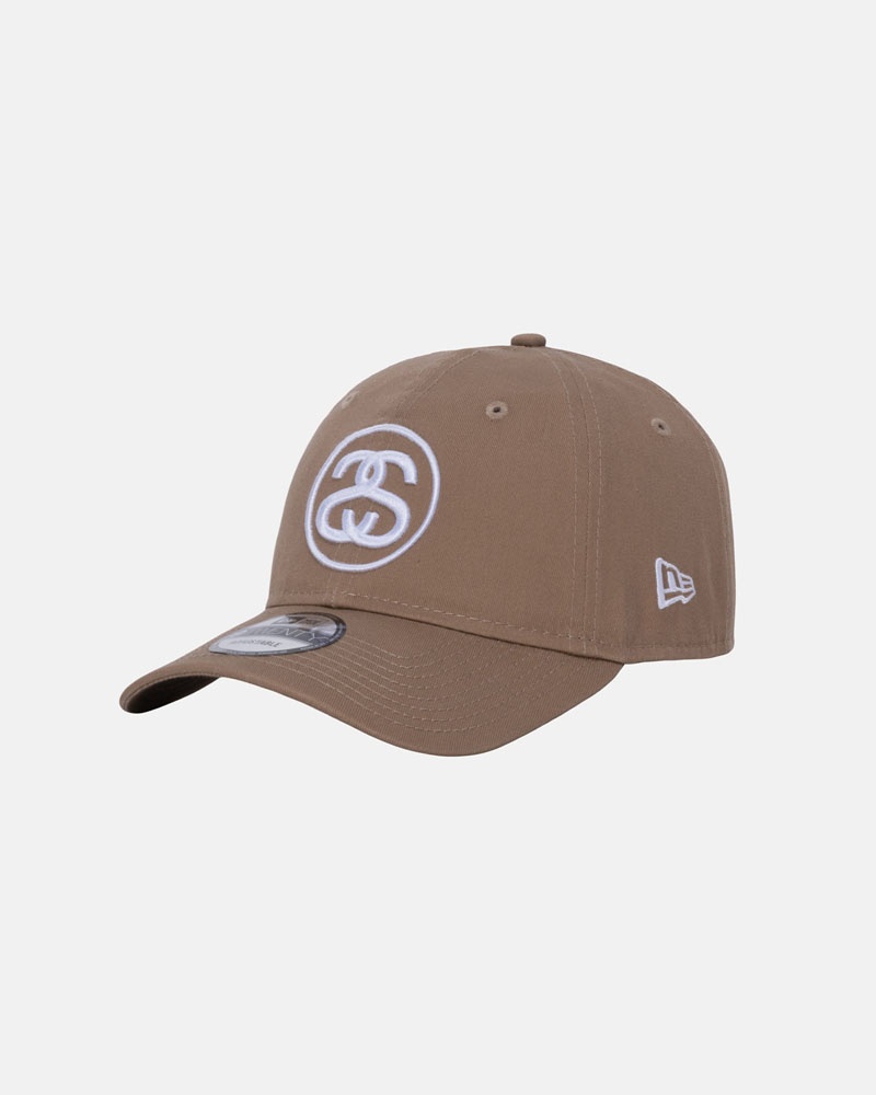 Stüssy New Era 9Twenty SS Link Strapback Kepsar Khaki | Sverige 750WSBGQX