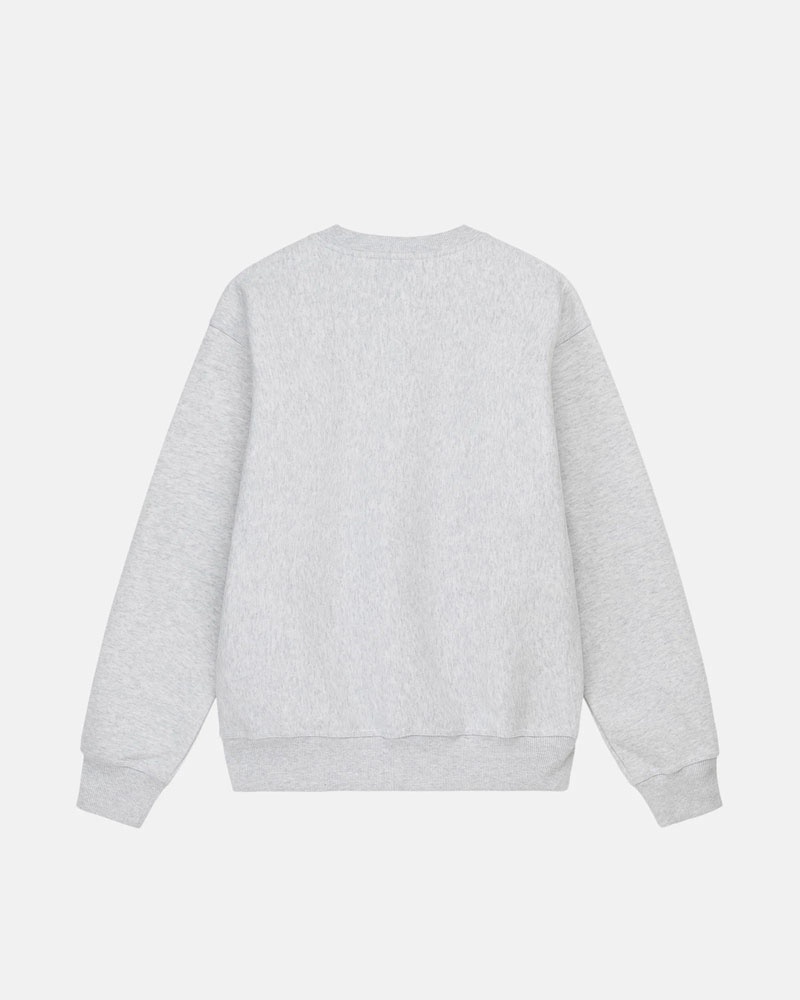 Stüssy No.4 Crew Sweatshirt Grå | Sverige 192TDKYZE