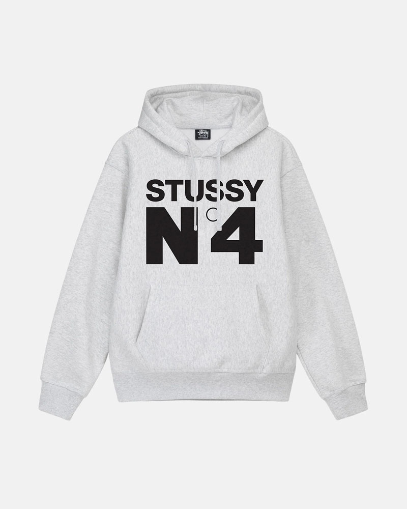 Stüssy No.4 Hoodie Grå | Sverige 745OMXVBW