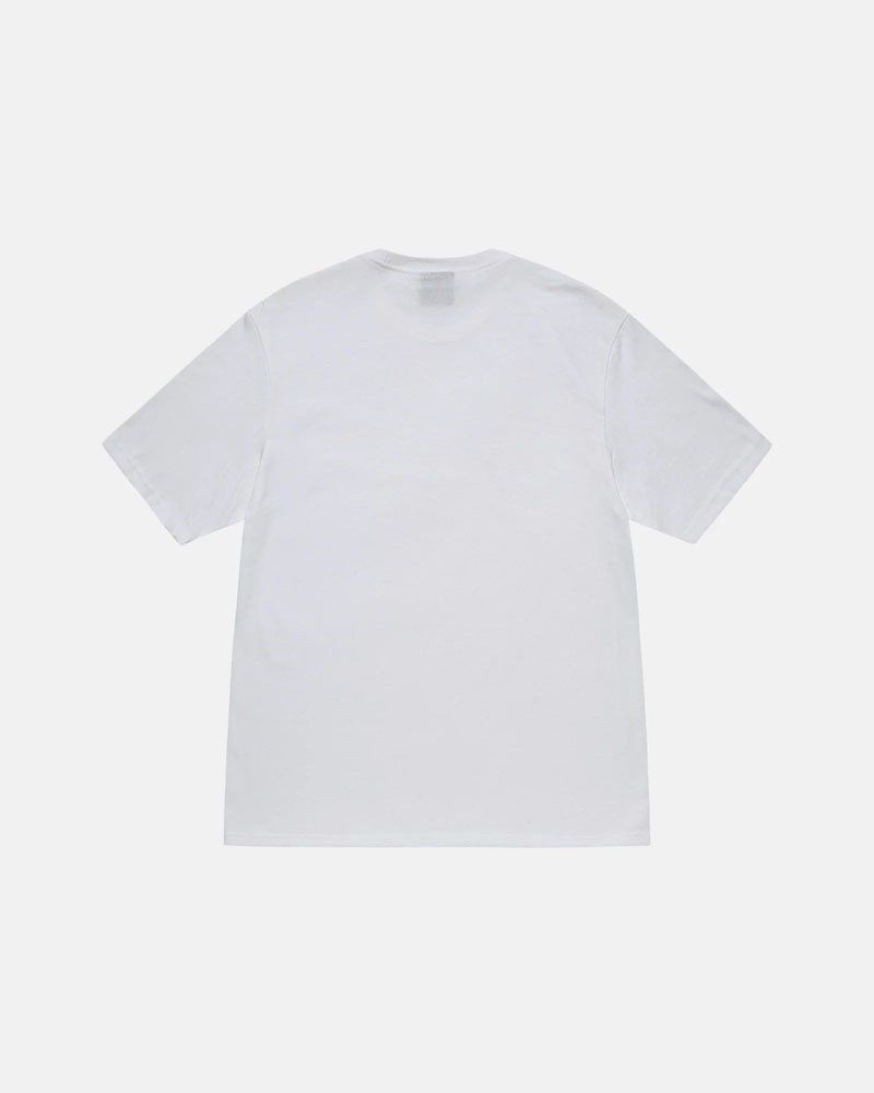 Stüssy No.4 T-shirt Vita | Sverige 025GPSZJI