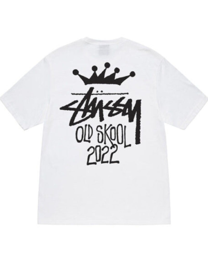 Stüssy Old Skool 22 T-shirt Vita | Sverige 708QGWPIH