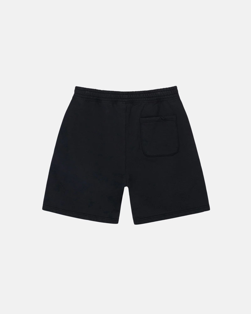 Stüssy Overdyed Stock Logo Sweat Shorts Svarta | Sverige 031TAIPBD