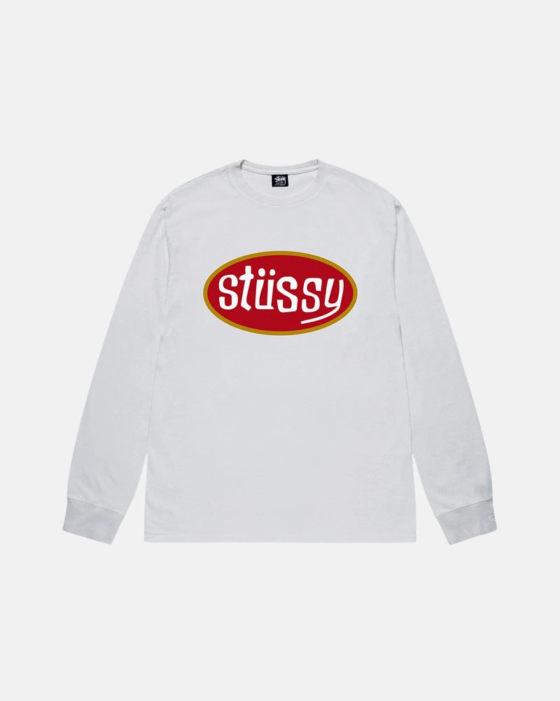 Stüssy Pitstop LS T-shirt Vita | Sverige 256UEMNIQ