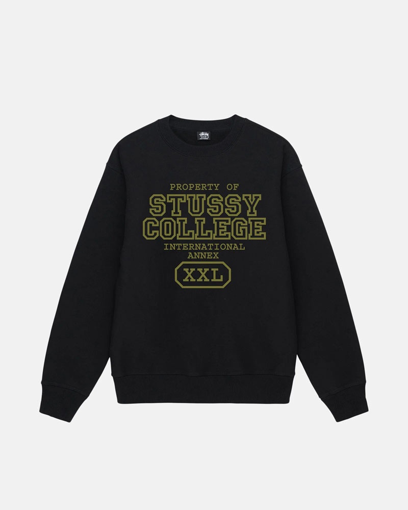 Stüssy Property Of Crew Sweatshirt Svarta | Sverige 104YAFXMG