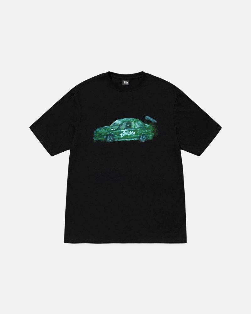 Stüssy Racecar T-shirt Svarta | Sverige 156MTZKQX