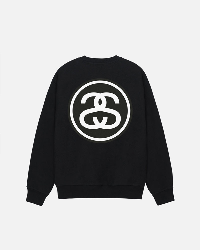 Stüssy SS-Link Crew Sweatshirt Svarta | Sverige 178ZBUORW