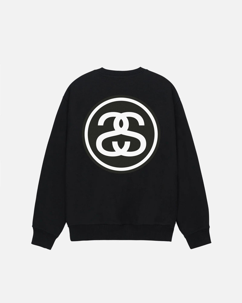 Stüssy SS-Link Crew Sweatshirt Svarta | Sverige 673DUWQCB