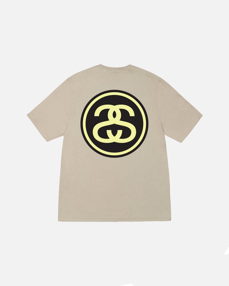 Stüssy SS-Link T-shirt Khaki | Sverige 102JFKEYT